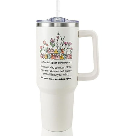 Chaos Coordinator Tumbler Chaos Coordinator Gifts for Women Appreciation Gifts for Boss, Teacher, Coworker, Social Worke -Chaos Coordinator Cup 40 Oz
