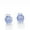 SilverTreasureBlue, variant on S925 Sterling Silver Earrings Women's Four-Claw Earrings 1 Carat Royal Blue Pink Yellow Moissanite Earrings
