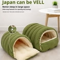 thumbnail image 4 of Methold Cama para mascotas desmontable, tienda de campaña para perros, caseta cálida para gatos, fácil de limpiar, aislamiento grueso y Perchas para gatos Beige 45*30*19 cm, 4 of 6