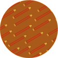thumbnail image 1 of Ahgly Company Machine Washable Indoor Round Transitional Neon Orange Area Rugs, 7' Round, 1 of 7