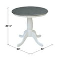 thumbnail image 3 of International Concepts 30" Round Solid Wood Gray Table-Dining Height, 3 of 9