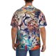 thumbnail image 3 of Fotbe Vibrant Leopard In Flowers Camisa Estampada de Manga Corta para Hombre, Casual de Verano, Estilo Playero, Sin Arrugas-Small, 3 of 5