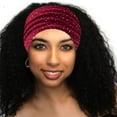 thumbnail image 2 of New Women Headbands Wide Hair Wrap Extra Turban Bands For Lady Large Sport Workout Stretch Non-Slip Big Hair Bands,Resin Teeth Comb Hair Hoop, 2 of 2