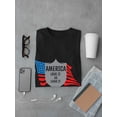 thumbnail image 3 of America Flag Love It Or Leave It Graphic Men Black T-Shirt, Male x-Large, 3 of 4