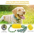 thumbnail image 4 of EIMELI Dog Toothbrush Chew Toys, Dog Toy Corn Molar Stick Bite-Resistant Toothbrush Dog Toy with Rope, Cleaning Puppy Dental Care Brushing Stick, 4 of 8