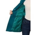thumbnail image 5 of Abrigo De Botones Con Cuello Chal Con Muescas Para Mujer Abrigo De Invierno Largo De Un Solo Pecho Con Bolsillos Lago Azul S, 5 of 5