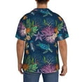 thumbnail image 7 of Goofa Undersea Animals Printed Men's Casual Short-sleeved Shirt,Lightweight Breathable Button-down,Summer Casual men's top,Versatile Fashion shirt-Medium, 7 of 7