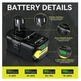 thumbnail image 3 of 2 Packs P108 Replacement for 18 Volt Lithium ion Batteries for Cordless Tools P108 P107 P105 P104 P103 P102 Compatible with All 18V System Cordless Tools, 3 of 6