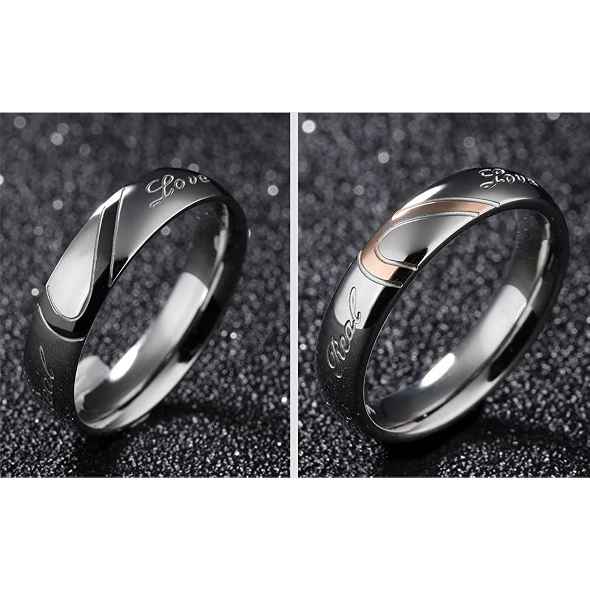His and hers heart rings outlet