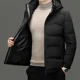 thumbnail image 5 of Abrigos de plumón de seda de leche nuevos de lujo con relleno de pato corto para hombre, ropa de diseñador para hombre, chaquetas acolchadas ligeras, abrigo de invierno frío, 5 of 5