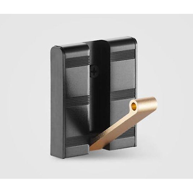 Gancho para abrigos dorado y negro, gancho para abrigos montado en la pared, ganchos para abrigos plegables para baño, cocina, perchero, aluminio