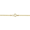thumbnail image 2 of KoolJewelry 10k Yellow Gold 1.8mm Rope Chain Bracelet (7.5 inch), 2 of 4