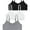 Black/Lt Heather/White, variant on Livona Training Bras for Girls-Sports Bra, Fitness Bra, Padded Everyday Bra Bralette,Crop Cami Tank Top (6-14)