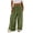 Green-a-pants, variant on Women Wide Leg Loose Pants, Boho Baggy Elastic Waist Drawstring Jogger Pants, Faux Linen Cotton Palazzo Beach Vacation Trousers with Pockets