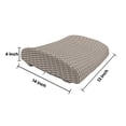 thumbnail image 5 of Abstract Lumbar Pillow, Nested Outlines of Geometric Tribal Rhombus Like Pattern, Soft Back Cushion for Office Chairs with Adjustable Straps, 14" x 13", Eggshell and Seal Brown, by Ambesonne, 5 of 7