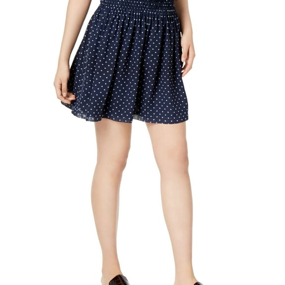 maison Jules Womens Pull-On Mini Skirt, Blue, XX-Large