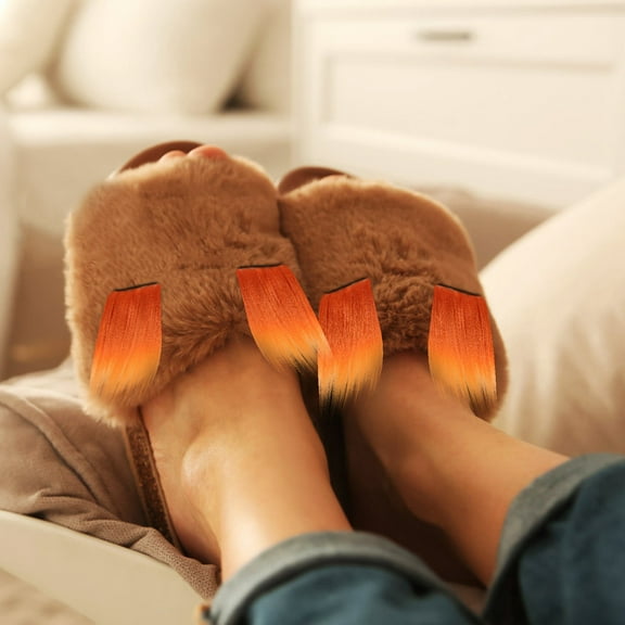 WHAMVOX 4pcs Faux Fur Fabric Plush Pre Cut Strips Shaggy Fur Trim Colored Fur Strips Sewing Craft Supplies