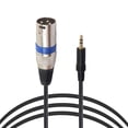 thumbnail image 1 of 5PCS 3m / 9.84ft 3.5mm Enchufe macho estéreo a 3 pines XLR Cable de audio de micrófono macho WDOplteas  Para estrenar, 1 of 3