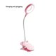 thumbnail image 1 of Lámpara de mesa Luz de lectura LED flexible de 6 W Luz de clip de protección ocular, carga y potencia de dirección, rosa Scienceny HA005011-02B, 1 of 6