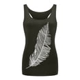 thumbnail image 1 of Ketyyh-chn99 Hauts pour Femmes Été Camisoles Sans Manches Chandails à Col Rond Été Sans Manches Coupe Ample Tunique Haut Basique Vert Armée,G, 1 of 2