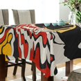thumbnail image 5 of Yayeee Tablecloths 60" x 60" Rectangle Wrinkle Resistant Party Table Cover, Abstract Boat Ride, 5 of 8