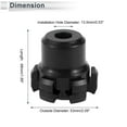 thumbnail image 4 of 13.5mm Motorcycle Slider Frame Aluminum Alloy Wheel Fairing Protection Crash Pad Protector Guard 53mm 48mm Screws Hex Key Black 1 Set, 4 of 7
