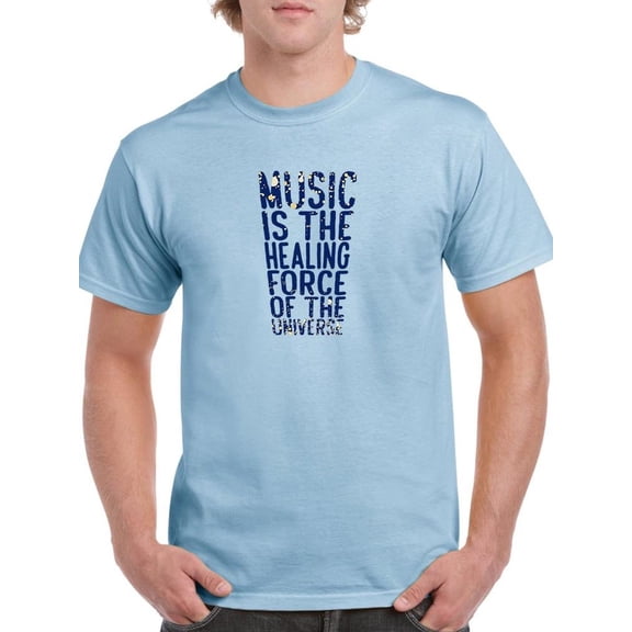 Music Is A Healing Force T-Shirt Men -Smartprints Designs, Male Small