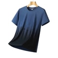 thumbnail image 3 of POIUYTR Men Summer Casual Tshirts Loose Crewneck Short Sleeve Tie Dye Shirts Workout Quickly Dry Printed Tops, 3 of 6