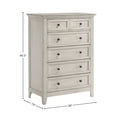 thumbnail image 2 of Intercon Furniture San Mateo Youth 5-Drawer Transitional Wood Chest in White, 2 of 2