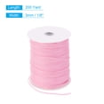 thumbnail image 2 of Rollo de cinta de terciopelo Uxcell para envolver regalos de 200 yardas x 1/8 pulgadas en color rosa de cara simple para ramos de bricolaje y bodas, 2 of 5