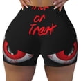 thumbnail image 2 of Logiee Happy Halloween2 Print Women's Biker Shorts,Workout Gym Shorts,Scrunch Shorts,Tummy Control Hidden Scrunch Running Yoga Shorts-XX-Large, 2 of 8