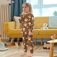 thumbnail image 5 of joogoo Cute Monkey Banana 2 Piece Long Sleeve Tee and Pants Cotton Pajama Set 3T, 5 of 7