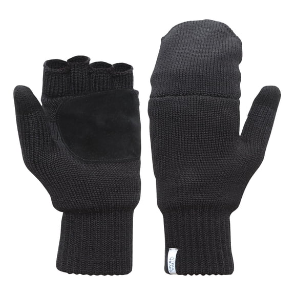 Women’s Fingerless Gloves | Merino Knit Convertible Mittens