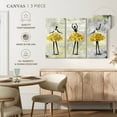 thumbnail image 4 of Elephant Stock Glitter Ballerinas Wall Art - Horizontal Multi Panel Canvas - Living Room Wall Decor - Dance Multi Panel - Yellow And Black Decor - 23" x 14", 4 of 4
