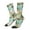 White, variant on Watercolor Palm Tree Crew Socks for Men & Women, Breathable Casual Athletic Ankle Socks