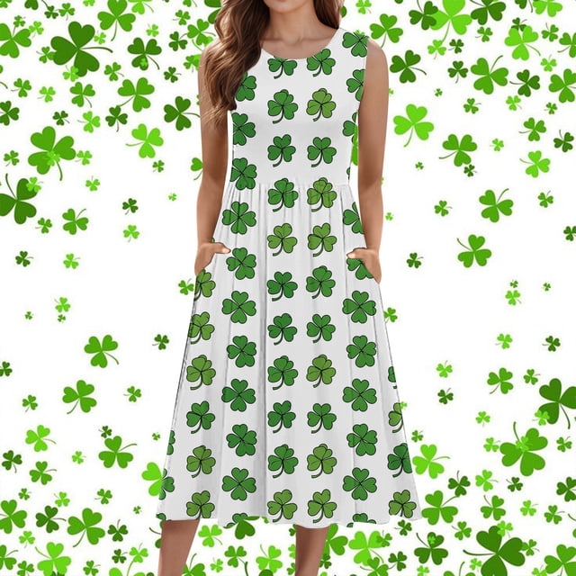 WILLBEST Vestido Casual Mujer Santa Pa Ladies' Holiday Casual Dress