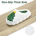 thumbnail image 5 of BadPiggies Christmas Tree Slippers for Womens Mens Plush Warm Cute Cartoon Slippers Fuzzy House Slippers Christmas Gifts, 5 of 9