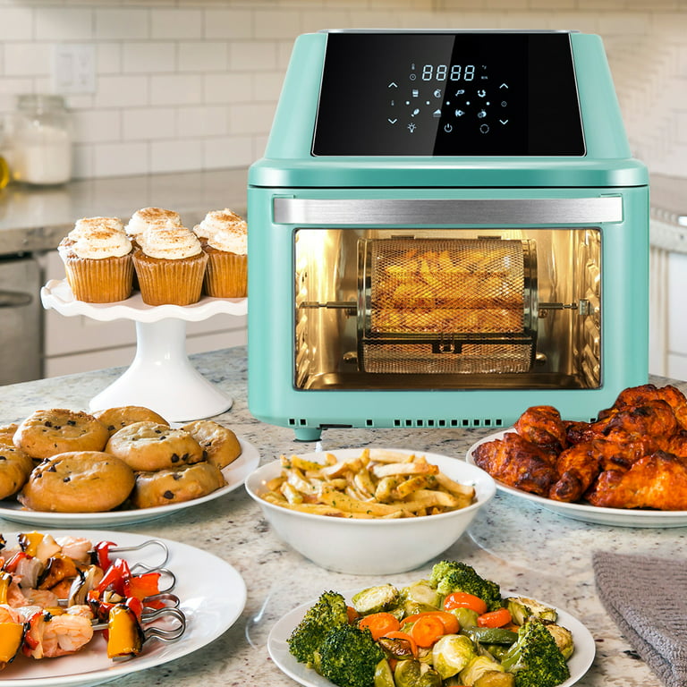 Eagle 17qt 1800W 8-in-1 Family Size Air Fryer Countertop Oven, Rotisserie,  Dehydrator - Green 