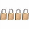 Master Lock 1820Q 3/4 Wide Solid Body Padlock Keyed Alike; 4 Pack