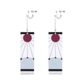 thumbnail image 1 of aretes unisex anime japonés Demon Slayer Blade mismos pendientes de diosa del sol pendientes de borla Tanjiro, 1 of 4