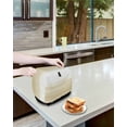 thumbnail image 4 of Fsddascl Beige White Stripes Toaster Cover 4 Slice, Large Kitchen Appliance Covers, Farmhouse Modern Gradient Lines Toaster Oven Cover with Loop, Bread Machine Cover Polyester Dust Cover Protection, 4 of 5
