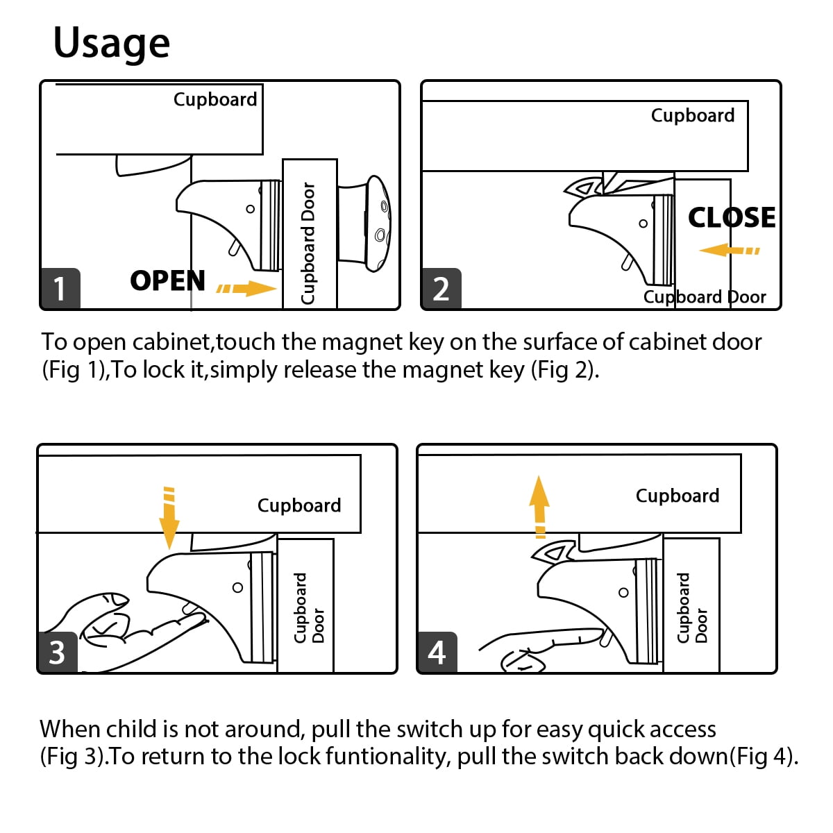 Gamexcel Magnetic Cabinet Locks for Child Proofing, 25 Locks and 3 Key, No-Drill Adhesive Safety Latches for Cabinets and Drawers