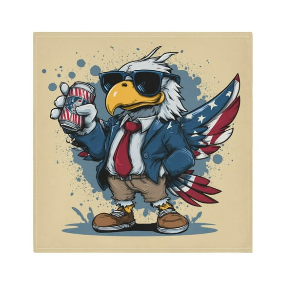 Cloth Napkins Set of1 100% Satin Peachskin Velvet 20x20inx1 Napkins Cloth napkins are washable Soft and Absorbent Handsome Eagle