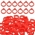 thumbnail image 1 of Unique Bargains Anti-Lost Silicone Rubber Holder, 60 Pcs Multipurpose Lanyard, Red, 1 of 7