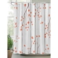 thumbnail image 2 of Fsddascl Fall Botanical Shower Curtain Set - Long 72" x 84" Washable Bathtub Curtain with 12 Hooks, Orange Autumn Maple Leaf Vintage Waterproof Fabric Stall Shower Curtains for Bathroom/Bathtub, 2 of 6