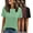 Black-Burgundy-Green, variant on MOSHU 3 Pack T-Shirts for Women Short Sleeve Summer Womens Tops Casual Curved Hem Shirts Beach Outfits