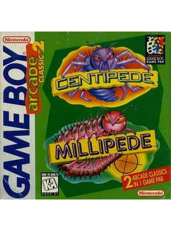 Arcade Classic No. 2: Centipede / Millipede - Nintendo Gameboy Original (Used)