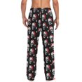 thumbnail image 3 of joogoo Men's Pajama Pants Skull Christmas Hat Soft Long Sleep Lounge Pjs Bottoms 2XL, 3 of 7