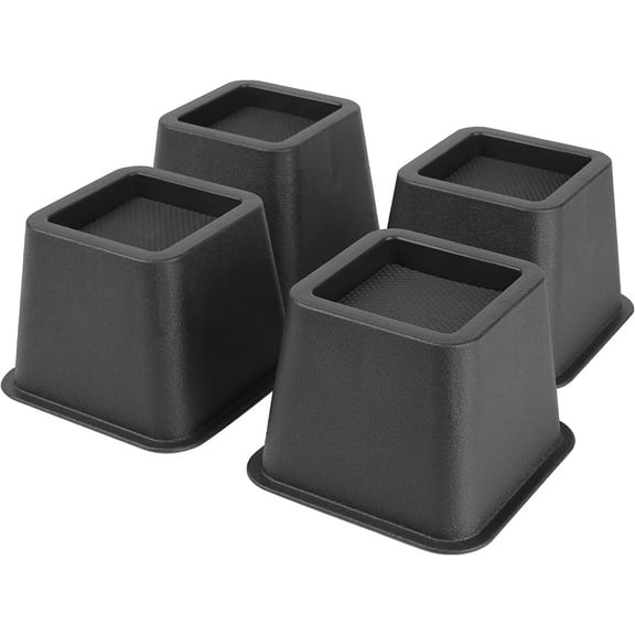 BTSD-home Bed Risers 3 inch Heavy Duty Furniture Risers for Sofa Couch Great for Under Bed Storage Set of 4