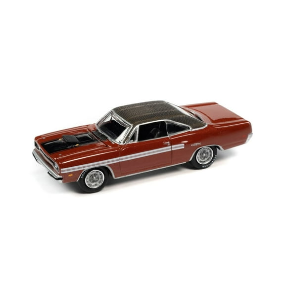 1970 Plymouth GTX, Burnt Orange - Johnny Lightning JLSP177/24B - 1/64 scale Diecast Model Toy Car